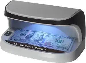 K410 Counterfeit Bill Detector Professional, High Intensity UV LED Counterfeit Money, ID & Credit Cards Verifier